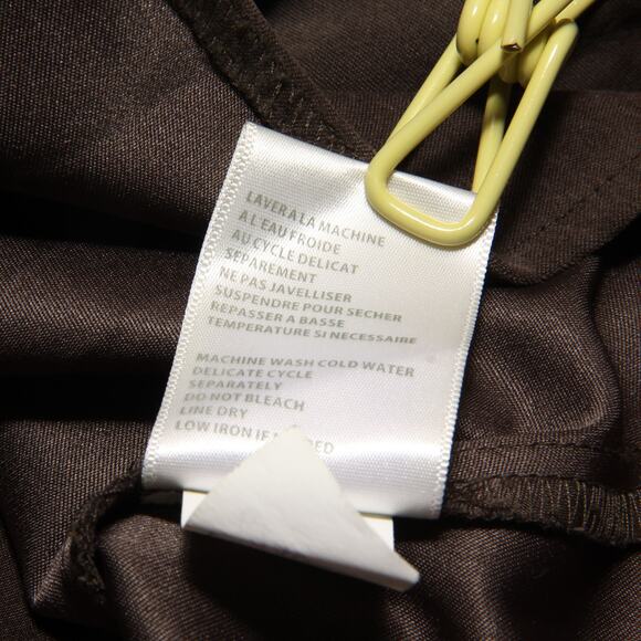 Tribal Brown Faux Suede Asymmetric Skirt Size 10 - Picture 8 of 8